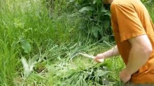 REMAX GRASS SICKLE COME WITH WOOD HANDLE SABIT RUMPUT PISAU POTONG RUMPUT GARDEN TOOL