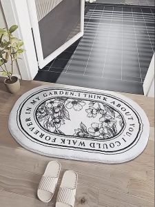 แคชเมียร์เลียนแบบ การดูดซับน้ำและป้องกันการลื่นไถล เสื่อเท้าห้องน้ำ พรมเช็ดเท้า ซึมซับน้ำดี ทำจากวัสดุไมโครไฟเบอร์แท้ มีรองกันลื่น พรมสไตล์นอร์ดิก พรมปูพื้น พรมเช็ดเท้าห้องน้ำ