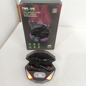 Headset Bluetooth Gaming TWS X15 Bluetooth V5.2 LED Smart Display