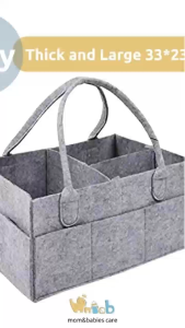 Hntob 33*23*18cm Large Capacity Mommy Diaper Bag Organizer Insert For Tote Purse Baby Nappy Changing Handbag Storage