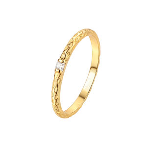 Nhẫn Kim Loại Bạc Thủ Công Đính Đá Zirconia Mỏng Sang Trọng Cho Nữ Nhẫn Ngón Trỏ Nhẫn Thời Trang Thanh Lịch