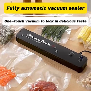 Mesin Vacuum Sealer Mini Automatik Simpan Makanan Lebih Lama & Anti Basah Alat Seal Makanan Dapur Mudah Guna