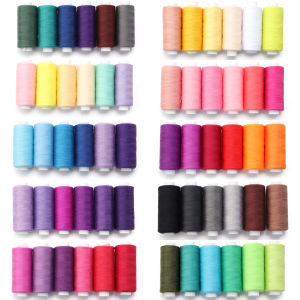 6colors/Pack Assorted Colors Sewing Thread Polyester Sewing Thread Durable For Home Machine Hand DIY Sewing Embroidery Kit