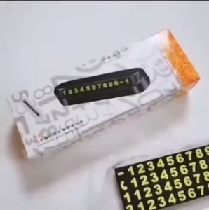 Car Temporary Parking Card Mobile Phone Number Card Plate Car Sticker Telephone Number Automotive Accessories Park Card