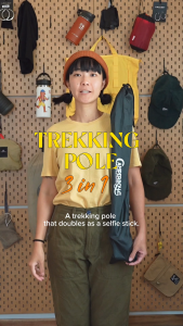 CAMPER BOYS : TREKSHOT ไม้เท้าเดินป่าที่เปลี่ยนเป็นไม้เซลฟี่ได้ 2 IN 1 TREKKING POLE ไม้เท้าเดินป่าเซลฟี่ ต่อกล้องได้