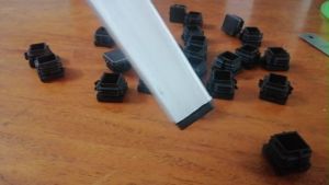 PLASTIC 1x1 inch (25MM) Insert Type Footing for Tubular (sold by 4/12/20/40/100 PCS) Quality Protection that YOU NEED