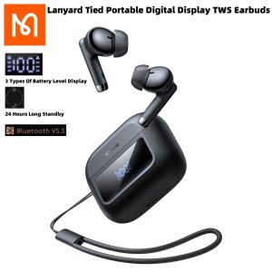 Mcdodo TWS Bluetooth Earphone BT5.3 True Wireless Earbuds with Microphone ENC Noise Cancelling HiFi Sports Digital display Waterproof Headphones