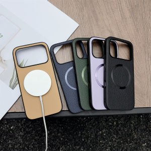 szhaiyu | For Magsafe Magnetic Luxury Leather Phone Case for Honor 600 600 Pro Honor 600Pro Wireless Charging Shockproof Cover Bumper