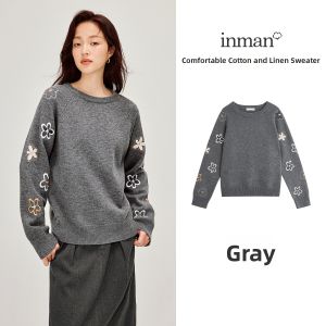 INMAN | Exquisite Embroidery Knit Sweater