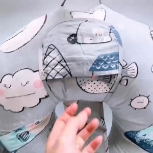 Gối chữ C kèm tai voi cao cấp - Gồi chữ c tai voi