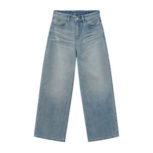 Vintage Washed Denim Pants