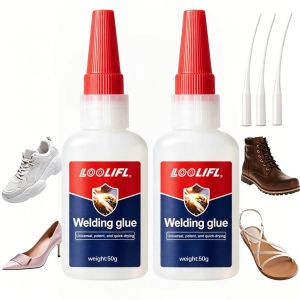 50g Heavy Duty Shoe Repair Glue - Clear Waterproof Super Adhesive for Rubber Soles Boots Leather Sneakers Heels & Insoles