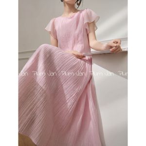 PlumJan | Đầm Hè Phong Cách Pháp Cao Cấp Co Dây Ép Eo
