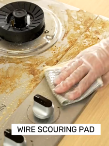 Kitchen Non-Scratch Dishwashing Steel Wire Rags Magic Pot Dish Wire Dishcloth