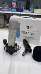Micro Thu âm -hát Livestream chính hãng ISKAT-100MIC 5V chuyên dụng cho MixerSouncard