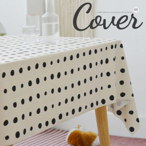 ผ้าปูโต๊ะสไตล์ INS ผ้าปูโต๊ะอาหารโต๊ะน้ำชาหรูหราเบาๆแบบเรียบง่ายผ้าปูโต๊ะสี่เหลี่ยมผืนผ้าสไตล์ครีมขาวดำ