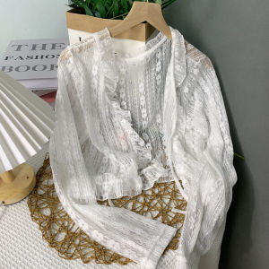 Áo Len Cardigan Ngắn Mùa Hè Cho Nữ Áo Len Cardigan Mỏng Áo Len Cardigan Ren Áo Len Cardigan Cổ Chữ V Áo Len Cardigan Tay Dài Áo Len Cardigan Ôm Vừa Vặn