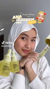 PERFECT WHITE AHA Whitening Serum for Face | 10X AHA 5X Ceramide | Whitening Moisturizing Gentle Exfoliate | AHA Serum Waja