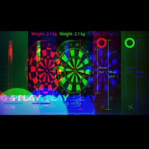 ONE80 ELITE LED DISPLAY STANDARD DART BOARD ELECTRONIC SOFT TIP DARTBOARD 15.5 INCH SOFT TIP DART BOARD
