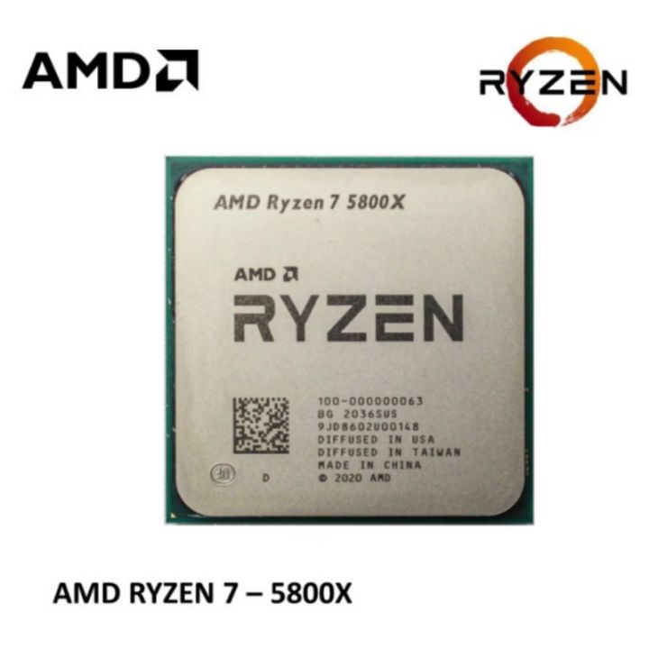 AMD RYZEN 7 5800X 8 CORE 16 THREAD UNLOCKED DESKTOP PROCESSOR visual data 8