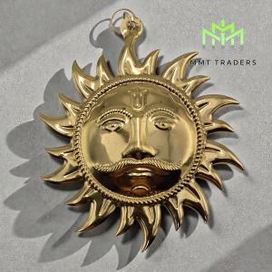 SURIYA BAGAVAN / Sun Face Wall Hanging Suraj for Positivity at Home & Office | Sun Face Statue Puja Vastu Items | Lord Surya for Home and Office Protect Evil Eye.