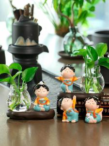 Bình Hoa Treo Tường Bằng Nhựa Trung Quốc Đại Lục Bình Hoa Trang Trí Bàn Làm Việc Phòng Khách Phòng Ngủ Văn Phòng Bàn Trang Trí