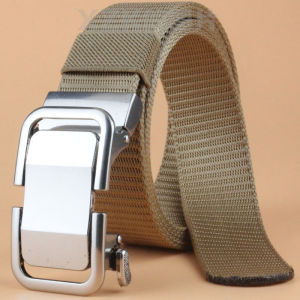 ใหม่เข็มขัดผู้ชายแฟชั่นไนลอนผ้าใบวัสดุหัวเข็มขัดอัตโนมัติ Casual กางเกงเหมาะสําหรับเยาวชนวัยกลางคน