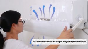 Penutup Lubang Talang Angin AC Cover Air Conditioner Adjustable Windshield Deflector Acrylic/ Akrilik