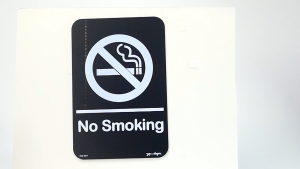 Acrylic Signage No Smoking - 6.0" x 9.0" x 1.5mm  - Jay C. Designs - 1921