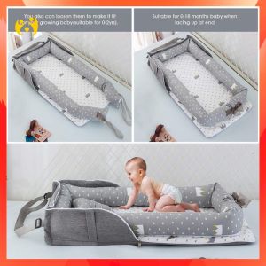 Baby bed baby crib set 4 in 1 mattress Newborn baby cotton crib bionic bed baby crib for babies
