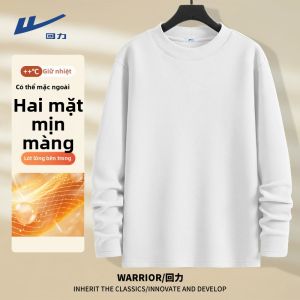 Warrior | Áo Thun Dài Tay Lót Nỉ Hai Mặt