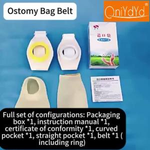Bộ Túi Đựng Phân Bằng Latex Dùng Được Cả Ngày Và Đêm Với Dây Đeo Eo Có Thể Điều Chỉnh - Bộ Túi Chăm Sóc Hậu Môn Nhân Tạo Dùng Một Lần