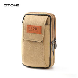 OTOHE เอวผู้ชายกระเป๋ากีฬาเอวเข็มขัดรัดเข็มขัดออกแบบสามชั้นกระเป๋าวิ่งเล่นกระเป๋าฟิตเนสกันน้ำกระเป๋าเงินเอวคาดเอวแฟนนี่แพ็คเข็มขัดวิ่งเหยาะ ๆ สำหรับออกกำลังกายกลางแจ้ง