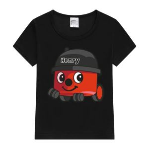 Henry Hoover cute cartoon car print summer casual cotton comfortable short-sleeved T-shirt top