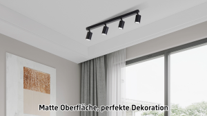 Full Set LED Track Light Spotlight Suit Ceiling Lamp Can Be Replaced GU10 Bulb COB Rail Lamp