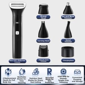 BANKAYI | Trimming Electric Shaver for Private Areas Leg and Underarm Hair