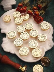 Bộ Dấu Sáp Chữ Cái A-Z 25mm 26 Chữ Cái Tiếng Anh Bằng Đồng Thau Để Trang Trí Thiệp Phong Bì Làm Thủ Công DIY
