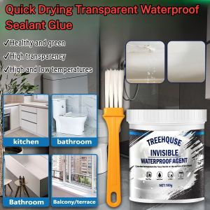 【Quick Drying】Waterproof Transparent Glue Transparent Mighty Sealant Repair Tile For Home House Bathroom Wall