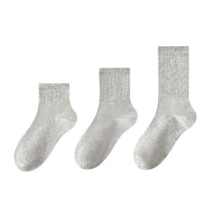 MiiOW | ถุงเท้ายาวผู้หญิง ผ้าฝ้ายบาง สีขาว สำหรับกีฬา ไม่มีกระดูกส้น ฤดูใบไม้ผลิและใบไม้ร่วง