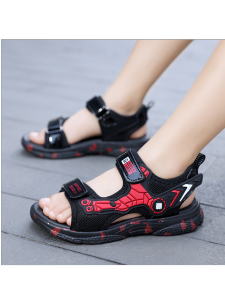 New 2025 Summer Boys Sandals Anti-slip Soft Bottom Korean Cartoon Cool Beach Shoes for Boys 7-12 Years Old Kids Casual Cool