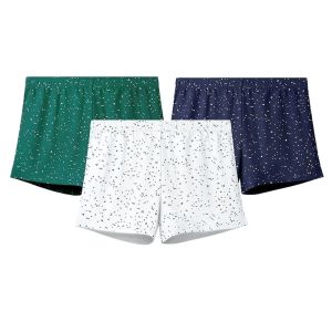 Loose Cotton Underwear for Men Comfortable Breathable Large Size Pure Cotton Arro Pants Youth mid Waist Print Boxer Briefs