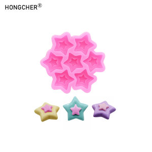 Five-Pointed Star Heart and Flower-Shaped Silicone Molds for DIY Resin Projects Cream Gel Accessories and Drip Molds
