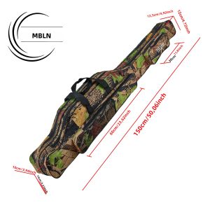 Túi Đựng Cần Câu Cá Gấp Gọn MBLN Chất Liệu Polyester Hai Lớp Có Quai Đeo Vai Chuyên Dụng