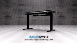 Fantech Work Station BUBLIN DW114 Dual-Motor Adjustable Rising Desk Gaming Table w/ RGB Illumination