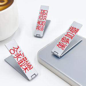 Invisible Back Paste Metal Mobile Phone Stand Red Color Creative Cartoon Phone Case Ring Buckle Desk Top Support Bracket