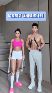 Wireless combat rope strength and endurance training home fitness arm strength muscle swing professional combat rope无绳战绳