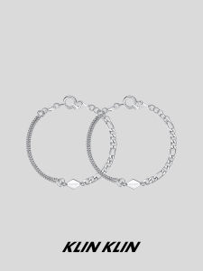 Klinklin Original Double Layer Bracelet Unique Design Womens Korean Style Minimalist Personality Cold Wind Jewelry Gift