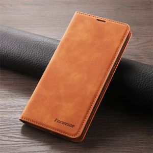 EUCAGR Retro Magnetic Flip PU Leather Case for iPhone 17 Air 17 Pro Max 16E 15 16Pro Max 16 Plus Wallet Card Cover Phone Coque