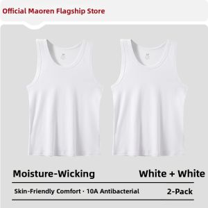 MiiOW | Cotton Mens Vest For Middle-aged and Elderly Summer Fitness