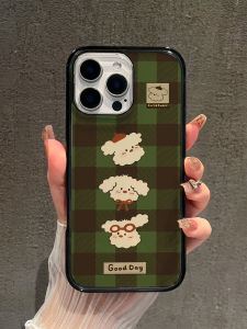 Acrylic Magnetic Doggies Phone Case for Apple 16Promax 15Promax 14Promax 13Pro Girls Anti-Fall Cute Vintage Style Protective Cover